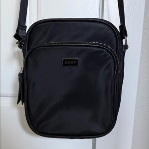DKNY Black Nylon Crossbody Bag
